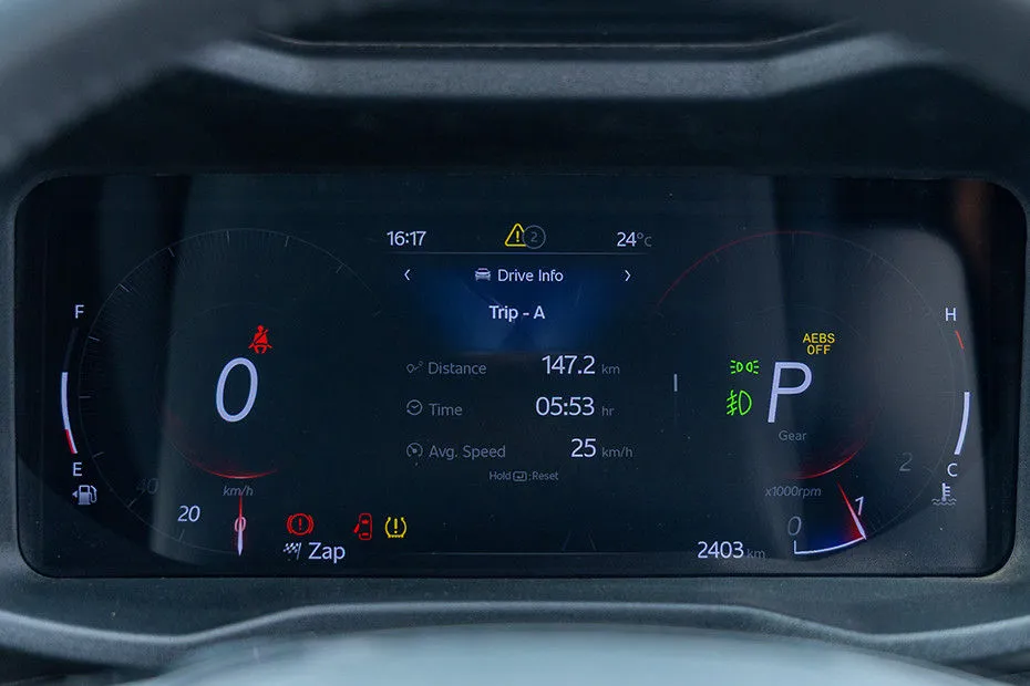 XUV 3XO instrument cluster
